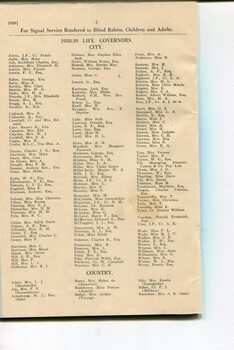 List of Life Governors