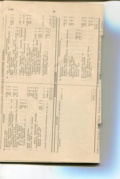 Balance sheet for General and Educational accounts