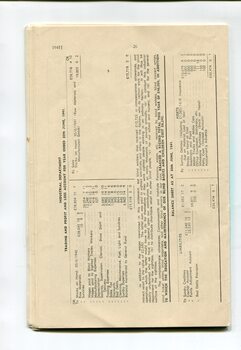 Industrial department profit and loss and balance sheet