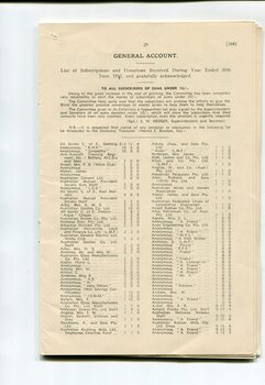 List of Public Subscribers with amounts tendered