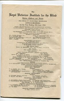 List of Office Bearers