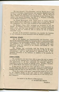 Board of Management report to Life Governors and subscribers