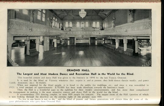 Picture of interior of Ormond Hall