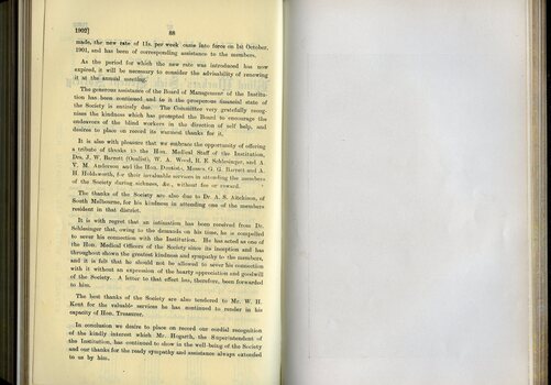 Annual report of the Blind Workers' Sick Benefit Society