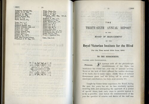 List of Life Governors awarded and Board of Management report to Life Governors and subscribers