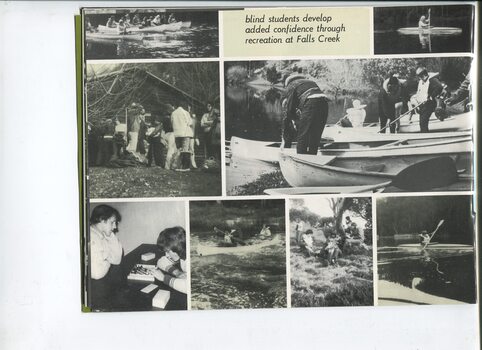 Pictures of children during their trip to Falls Creek