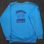 Blue sweatshirt with cartoon image of a 4 person family and AFB logos on both arms - rear view.