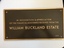 Brown plaque with raised copper letters