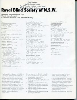 List of Main Office Bearers, consulting medical staff and Patrons