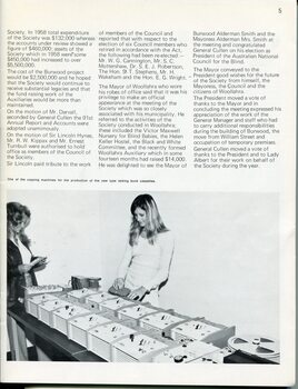 AGM minutes and image of tapette copying machines