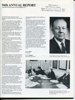 President Alexis Albert and his report