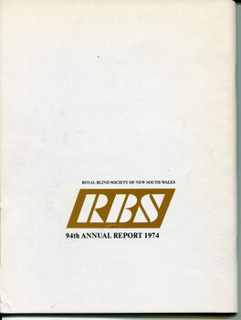 Back cover with RBS logo
