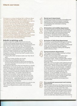 Overview of rehabilitation services provided
