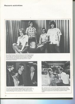 RBS rock band members, American Tom Sullivan with Graham Lawrence and Graeme Innes