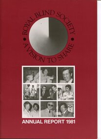 Maroon cover with seven pictures