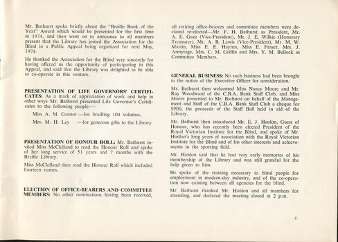 Minutes of Annual General Meeting