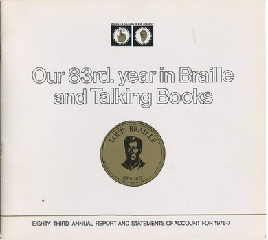 Illustration of Louis Braille bust on gold background 