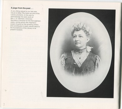 Portrait photograph of May Harrison