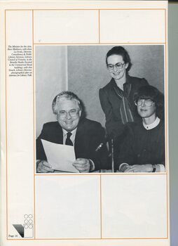 Arts Minister Race Mathews with Jane La Scala and Jan Smark in the studios