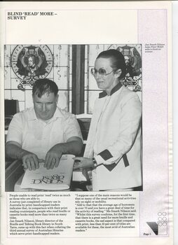 Jan Smark Nilsson and Peter Walsh in the library