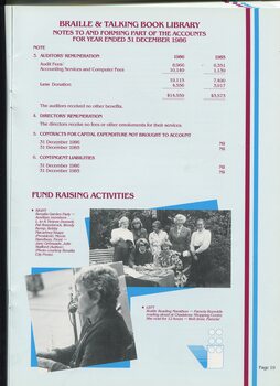 Notes to and forming part of the accounts