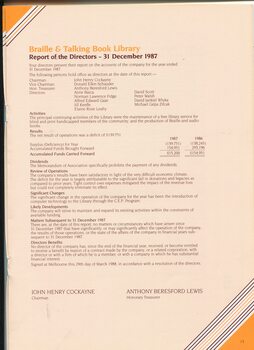 Report of the Directors for the year ended 31 December 1987