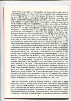 President's report on recent events affecting the school