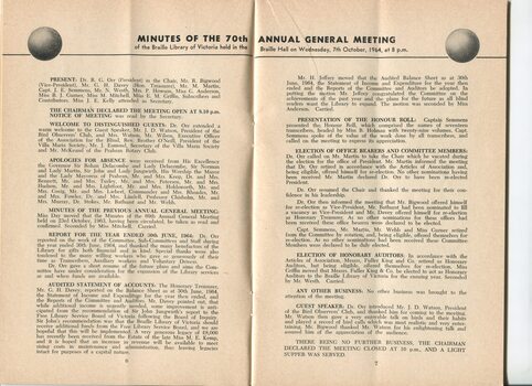Minutes of Annual General Meeting of BLV