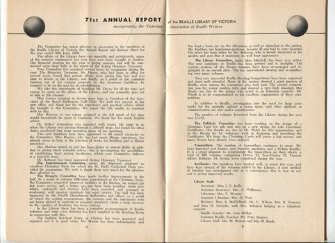 Annual report by Executive Committee