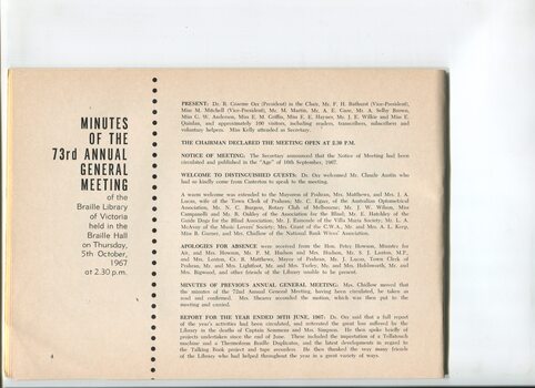 Minutes of the Annual General Meeting