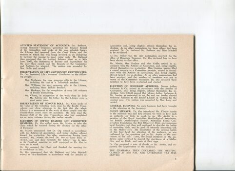 Minutes of the Annual General Meeting