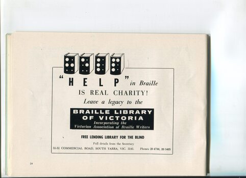 Advertisement for leaving a legacy to the library