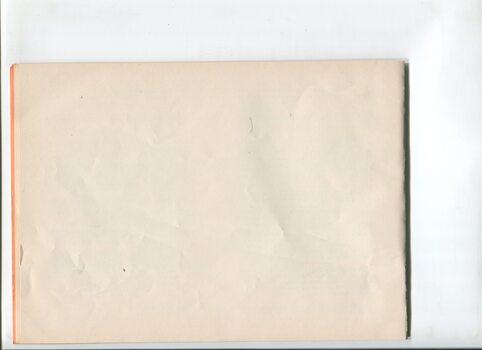 Blank page of annual report for Braille Library of Victoria