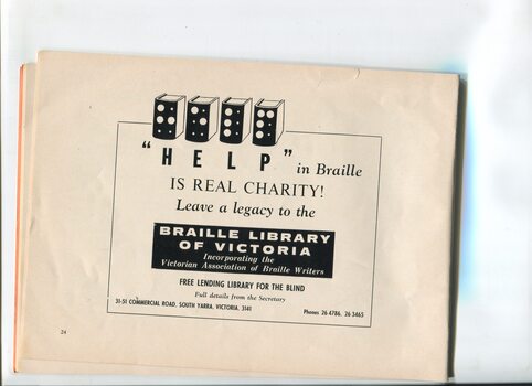 Advertisement for leaving a legacy to the library