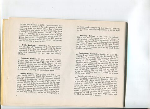 Executive Committee report of activities undertaken at the library