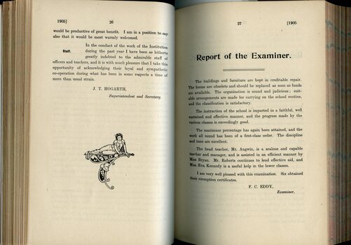 Report of the Principal to the Board of Management and Subscribers and Report of the Examiner