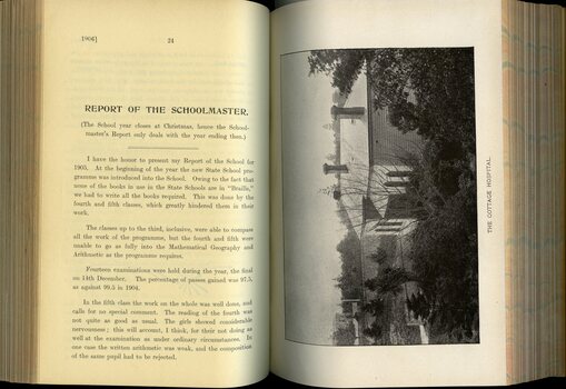 Report of the School Master to the Board of Management