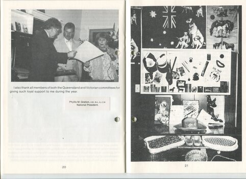 Annual President’s Report from Mrs Phyllis Gration