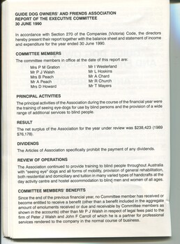 Guide Dog Owners and Friends Association Annual Report