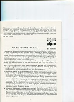 Overview of the Association for the Blind