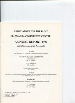 Listing of office bearers and Honorary Patron