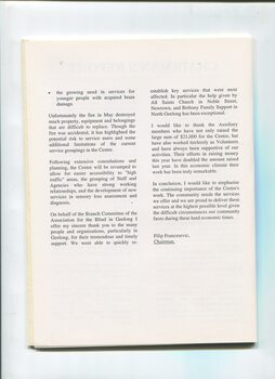 Chairman's report outlining activities during the year