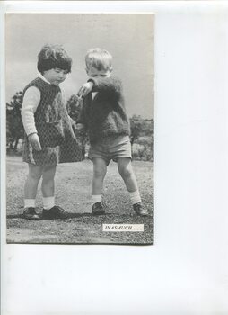 A girl and boy playing outside