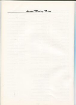 Page left blank for note taking at AGM