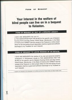 Information on how to leave a bequest