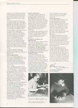 General Managers report with images of Marion Chapman (?) and a worker completing a coathanger