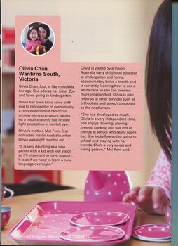 Story of Olivia Chan told by her mother Mei-Fern