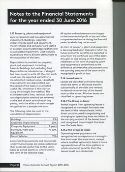 Notes to the Financial Statement 