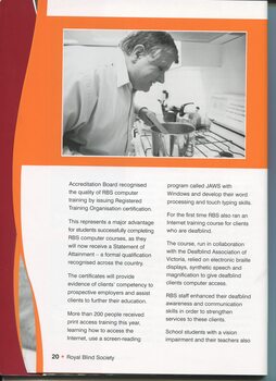 Overview of training programs at RBS and image of man leaning over saucepan on stovetop