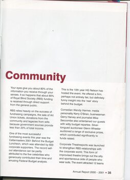 Update on fundraising undertaken throughout the year